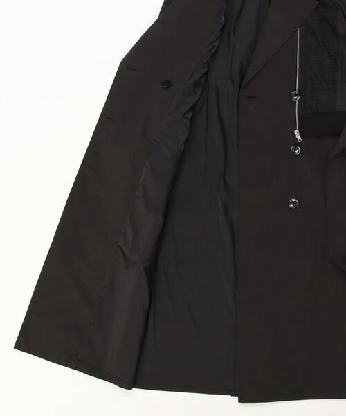 AULA AILA（アウラアイラ）の「AULA AILA/アウラアイラ/BLOUSON LAYERED TRENCH COAT（トレンチコート・レディース・ブラック/ベージュ・0）」の3枚目の写真