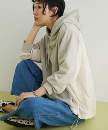CRAFT STANDARD BOUTIQUE（クラフトスタンダードブティック）の「異素材切り替えフードパーカー（パーカー）」