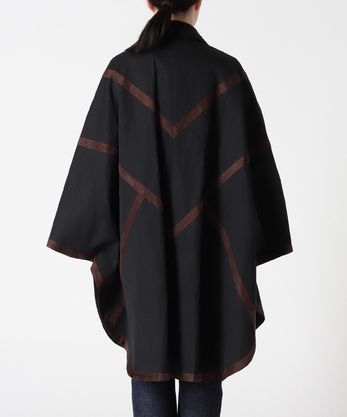 JOURNAL STANDARD(ジャーナルスタンダード)の「【KIARIS vintage&closet × JS】テープディテールポンチョコート(ポンチョ・レディース・ベージュ/ブラック・FREE)」の15枚目の写真