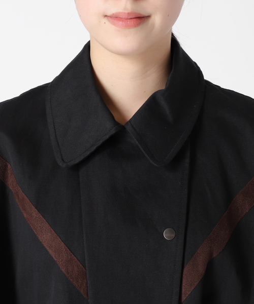 JOURNAL STANDARD(ジャーナルスタンダード)の「【KIARIS vintage&closet × JS】テープディテールポンチョコート(ポンチョ・レディース・ベージュ/ブラック・FREE)」の22枚目の写真