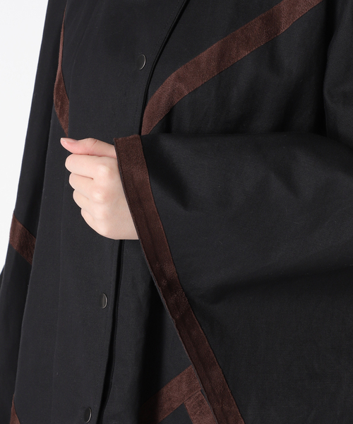 JOURNAL STANDARD(ジャーナルスタンダード)の「【KIARIS vintage&closet × JS】テープディテールポンチョコート(ポンチョ・レディース・ベージュ/ブラック・FREE)」の19枚目の写真