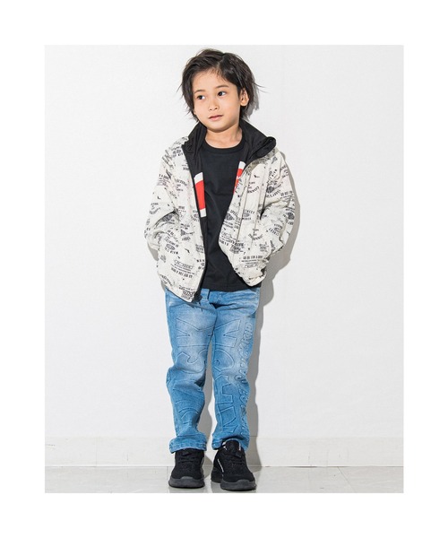 WASK（ワスク）の「WASK/ロゴ柄リバーシブルタフタレーシングジャケット(100~160cm)（その他アウター・キッズ・ブルー/ブラック・160/120/130/150/110/140/100）」の3枚目の写真