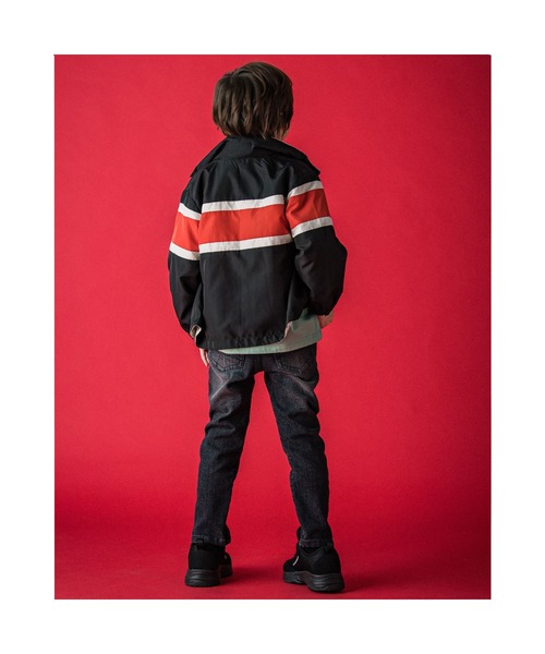 WASK（ワスク）の「WASK/ロゴ柄リバーシブルタフタレーシングジャケット(100~160cm)（その他アウター・キッズ・ブルー/ブラック・160/120/130/150/110/140/100）」の5枚目の写真