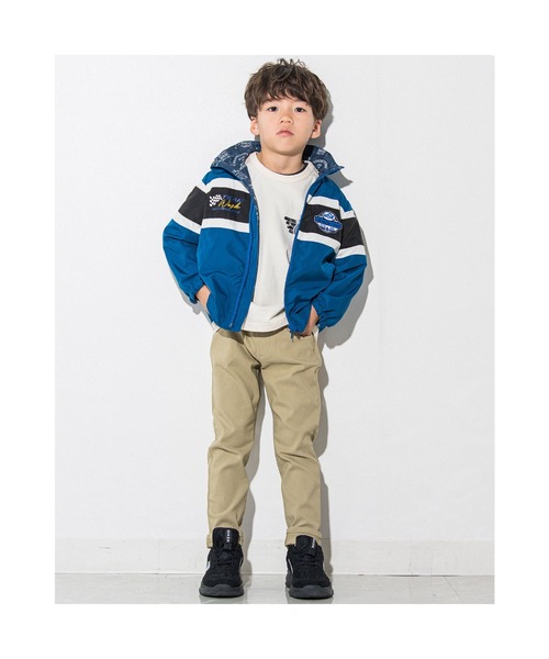 WASK（ワスク）の「WASK/ロゴ柄リバーシブルタフタレーシングジャケット(100~160cm)（その他アウター・キッズ・ブルー/ブラック・160/120/130/150/110/140/100）」の7枚目の写真