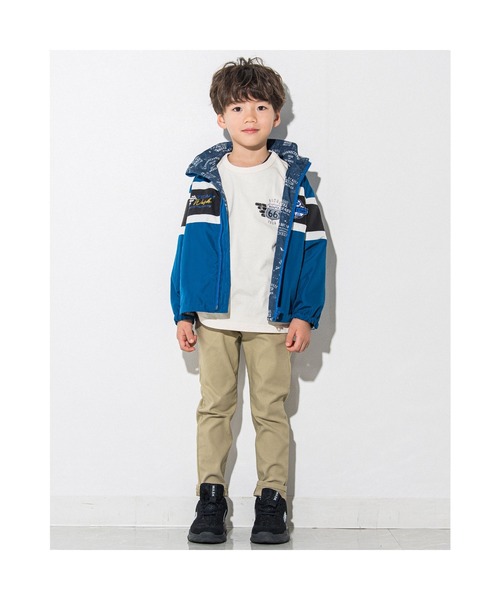 WASK（ワスク）の「WASK/ロゴ柄リバーシブルタフタレーシングジャケット(100~160cm)（その他アウター・キッズ・ブルー/ブラック・160/120/130/150/110/140/100）」の8枚目の写真