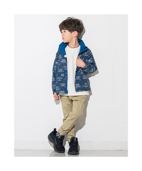 WASK（ワスク）の「WASK/ロゴ柄リバーシブルタフタレーシングジャケット(100~160cm)（その他アウター・キッズ・ブルー/ブラック・160/120/130/150/110/140/100）」の9枚目の写真