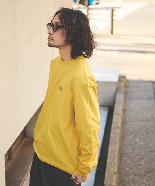 Franklin Climbing（フランクリンクライミング）の「【Franklin Climbing】【水陸両用】バックロゴプリントフレックステックロングスリーブTEE（Tシャツ/カットソー・メンズ・ホワイト/バイオレット/イエロー/サックスブルー/ブラック/パープル/ブルー・SMALL/MEDIUM/LARGE/X-LARGE）」の7枚目の写真