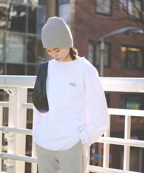 Franklin Climbing（フランクリンクライミング）の「【Franklin Climbing】【水陸両用】バックロゴプリントフレックステックロングスリーブTEE（Tシャツ/カットソー・メンズ・ホワイト/バイオレット/イエロー/サックスブルー/ブラック/パープル/ブルー・SMALL/MEDIUM/LARGE/X-LARGE）」の8枚目の写真