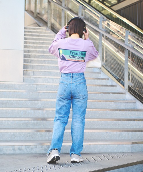 Franklin Climbing（フランクリンクライミング）の「【Franklin Climbing】【水陸両用】バックロゴプリントフレックステックロングスリーブTEE（Tシャツ/カットソー・メンズ・ホワイト/バイオレット/イエロー/サックスブルー/ブラック/パープル/ブルー・SMALL/MEDIUM/LARGE/X-LARGE）」の14枚目の写真