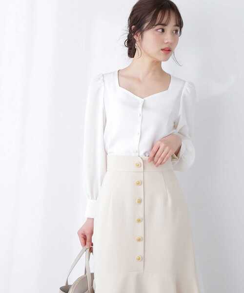 PROPORTION BODY DRESSING（プロポーションボディドレッシング）の「リボン付きブラウス / 1213110302（シャツ/ブラウス・レディース・ベージュ/ブルー/ホワイト系その他/ネイビー・FREE）」の8枚目の写真