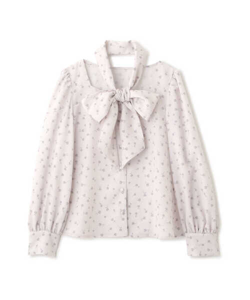 PROPORTION BODY DRESSING（プロポーションボディドレッシング）の「リボン付きブラウス / 1213110302（シャツ/ブラウス・レディース・ベージュ/ブルー/ホワイト系その他/ネイビー・FREE）」の12枚目の写真