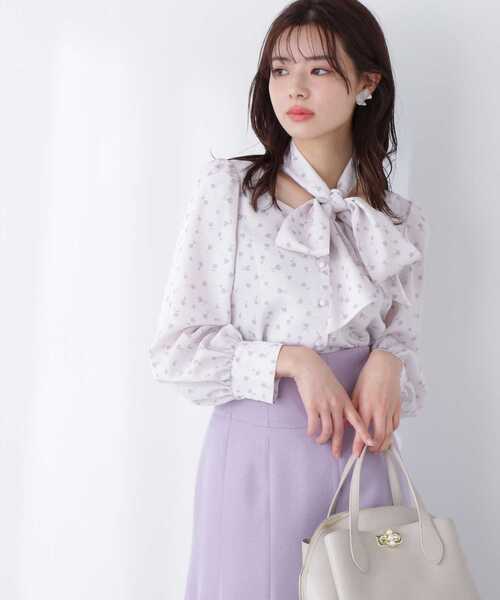 PROPORTION BODY DRESSING（プロポーションボディドレッシング）の「リボン付きブラウス / 1213110302（シャツ/ブラウス・レディース・ベージュ/ブルー/ホワイト系その他/ネイビー・FREE）」の13枚目の写真