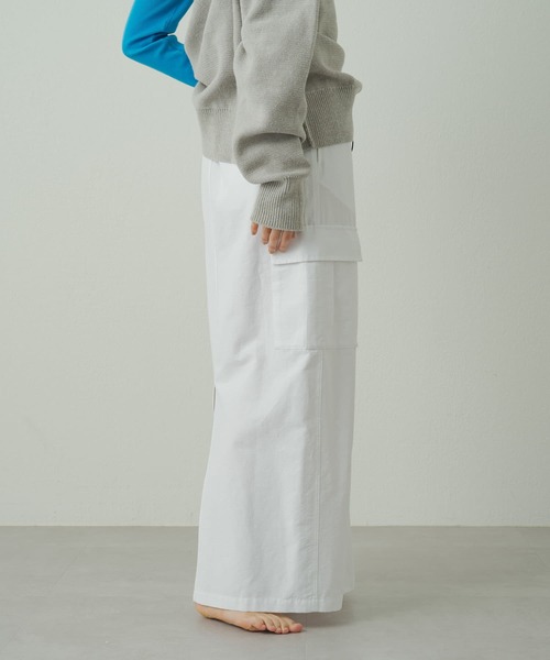 earthy(アーシー)の「【earthy_】タイトロングスカート(スカート・レディース・ホワイト/ブラック/カーキ・SMALL/MEDIUM)」の7枚目の写真