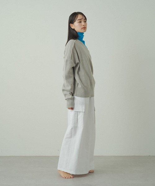 earthy(アーシー)の「【earthy_】タイトロングスカート(スカート・レディース・ホワイト/ブラック/カーキ・SMALL/MEDIUM)」の15枚目の写真