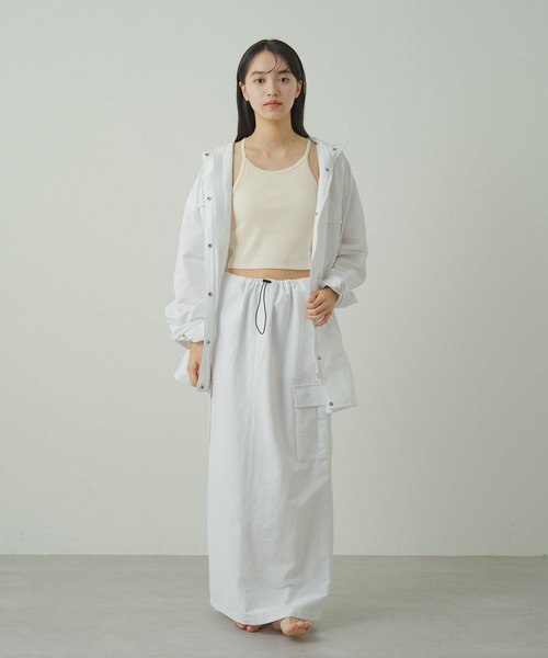 earthy(アーシー)の「【earthy_】タイトロングスカート(スカート・レディース・ホワイト/ブラック/カーキ・SMALL/MEDIUM)」の17枚目の写真