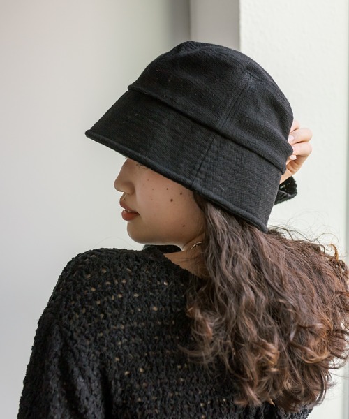 mystic（ミスティック）の「リネンバケットハット（ハット・レディース・ブラック/アイボリー・FREE）」の8枚目の写真