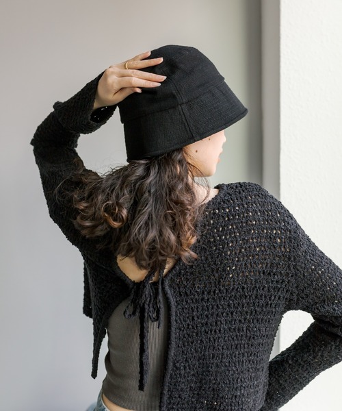 mystic（ミスティック）の「リネンバケットハット（ハット・レディース・ブラック/アイボリー・FREE）」の10枚目の写真