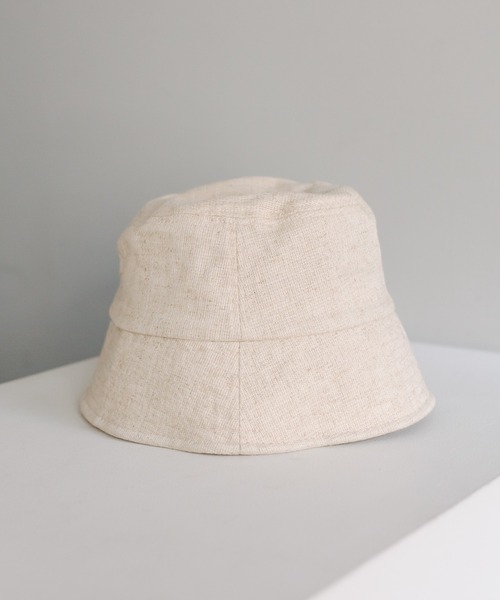 mystic（ミスティック）の「リネンバケットハット（ハット・レディース・ブラック/アイボリー・FREE）」の3枚目の写真