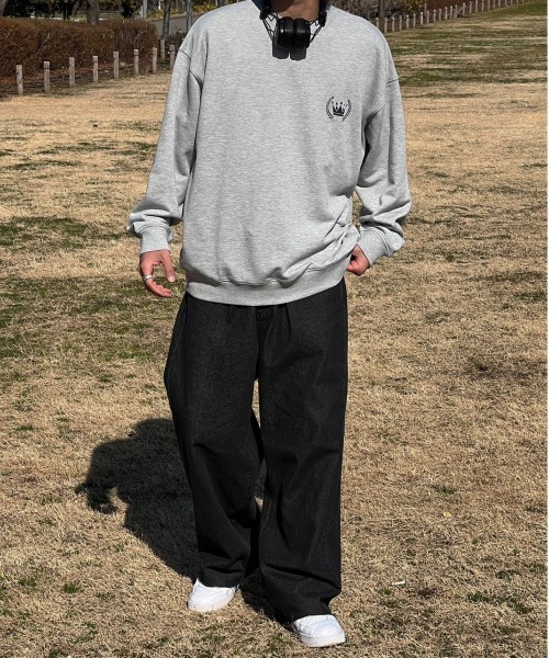 kutir(クティール)の「カットオフタックワイドバルーンデニムパンツ(デニムパンツ・メンズ・インディゴブルー/ブラック・LARGE/MEDIUM/SMALL)」の17枚目の写真