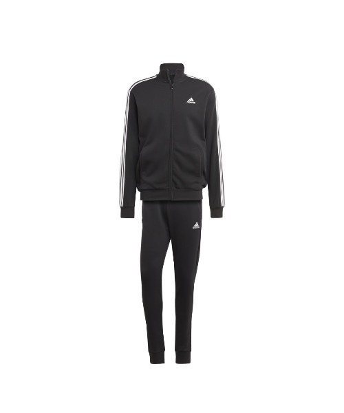 adidas（アディダス）の「アディダス adidas M 3S FT トラックスーツ（ジャージ・メンズ・ブラック/ネイビー・L/S/M/3L/LL）」の12枚目の写真