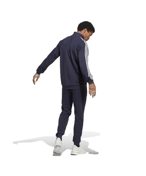 adidas（アディダス）の「アディダス adidas M 3S FT トラックスーツ（ジャージ・メンズ・ブラック/ネイビー・L/S/M/3L/LL）」の14枚目の写真