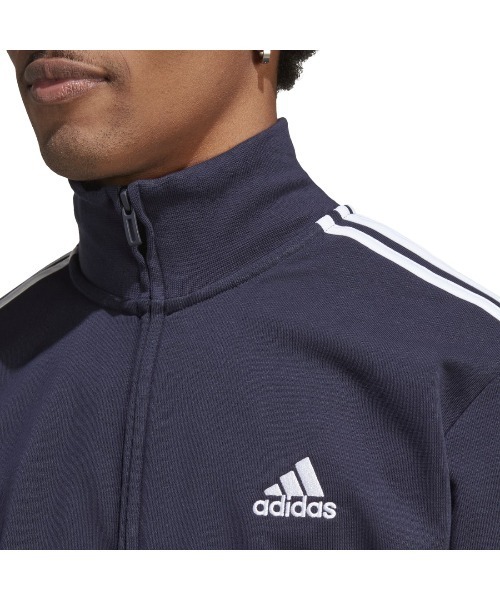adidas（アディダス）の「アディダス adidas M 3S FT トラックスーツ（ジャージ・メンズ・ブラック/ネイビー・L/S/M/3L/LL）」の16枚目の写真