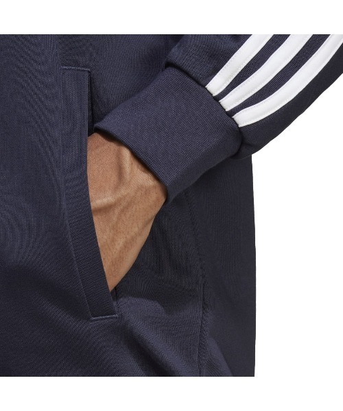 adidas（アディダス）の「アディダス adidas M 3S FT トラックスーツ（ジャージ・メンズ・ブラック/ネイビー・L/S/M/3L/LL）」の3枚目の写真