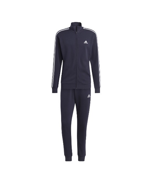 adidas（アディダス）の「アディダス adidas M 3S FT トラックスーツ（ジャージ・メンズ・ブラック/ネイビー・L/S/M/3L/LL）」の6枚目の写真