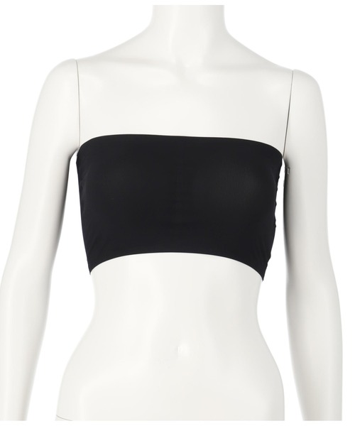 anap mimpi（アナップミンピ）の「シームレスリブブラトップ（チューブトップ・レディース・ホワイト/ブラック・FREE）」の5枚目の写真