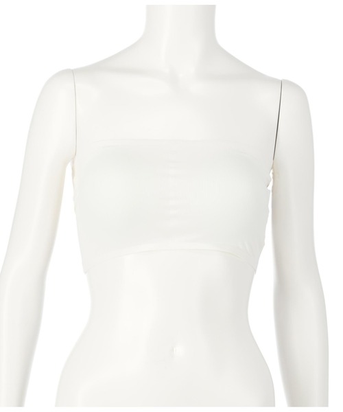 anap mimpi（アナップミンピ）の「シームレスリブブラトップ（チューブトップ・レディース・ホワイト/ブラック・FREE）」の6枚目の写真