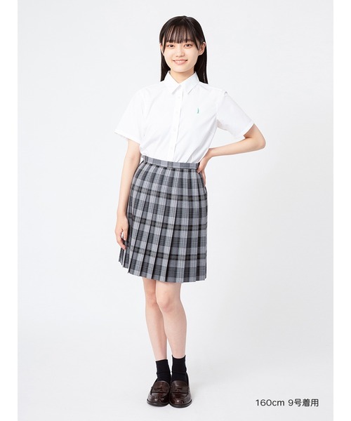 EASTBOY(イーストボーイ)の「シャツ 半袖 【シャインマスカット女神】ブラウス スクール 通学 中学生 高校生(シャツ/ブラウス・キッズ・ホワイト・13号/7号/9号/11号)」の9枚目の写真