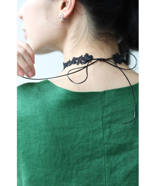 cawaii（カワイイ）の「（黒）繋がり合うリンクフラワーチョーカー（チョーカー・レディース・ブラック・FREE）」の5枚目の写真