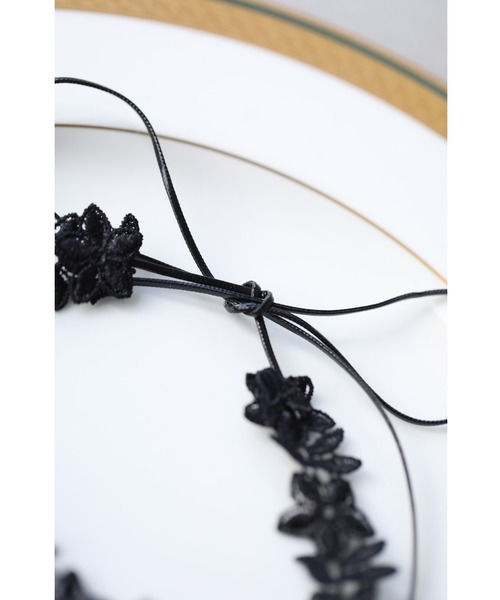 cawaii（カワイイ）の「（黒）繋がり合うリンクフラワーチョーカー（チョーカー・レディース・ブラック・FREE）」の15枚目の写真