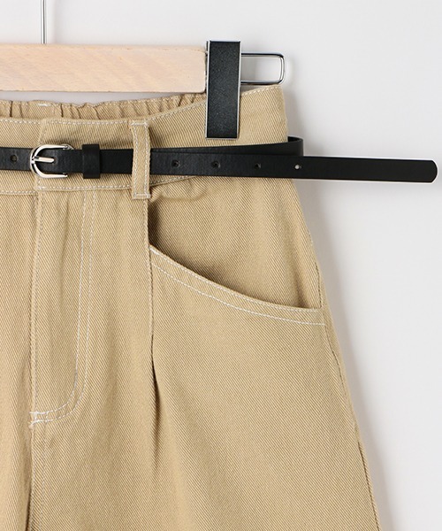 LOVETOXIC（ラブトキシック）の「ベルトつきタックショートパンツ（その他パンツ・キッズ・ベージュ/オフホワイト/ブルー/グレー・S/L/SS/M）」の13枚目の写真