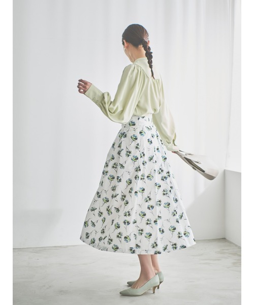 Te chichi（テチチ）の「【貴島明日香コラボ】ボリュームスリーブブザムブラウス（シャツ/ブラウス・レディース・チャコール/ブラック/オフホワイト/グリーン・ﾌﾘ-）」の10枚目の写真