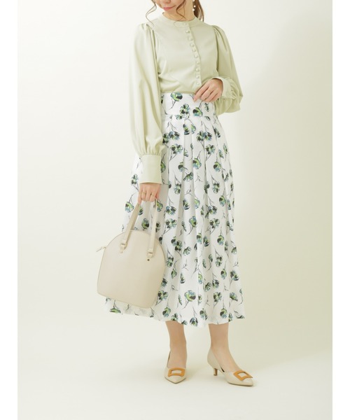 Te chichi（テチチ）の「【貴島明日香コラボ】ボリュームスリーブブザムブラウス（シャツ/ブラウス・レディース・チャコール/ブラック/オフホワイト/グリーン・ﾌﾘ-）」の15枚目の写真