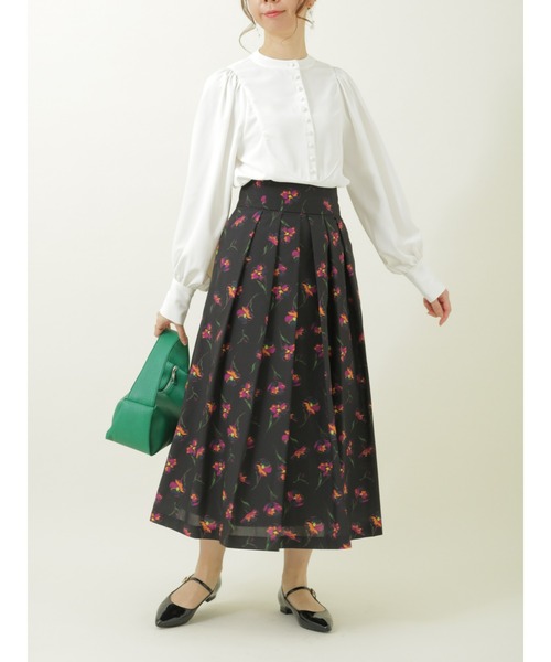 Te chichi（テチチ）の「【貴島明日香コラボ】ボリュームスリーブブザムブラウス（シャツ/ブラウス・レディース・チャコール/ブラック/オフホワイト/グリーン・ﾌﾘ-）」の20枚目の写真