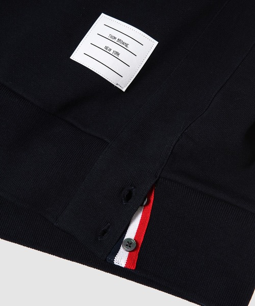THOM BROWNE（トムブラウン）の「CLASSIC SWEATSHIRT IN CLASSIC LOOP BACK W/ ENGINEERED 4 BAR（スウェット・レディース・ネイビー/グレー・36/38）」の6枚目の写真