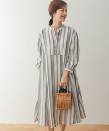 URBAN RESEARCH DOORS | 『UR TECH Smart Linen Touch』カラーストライプワンピース(ワンピース)