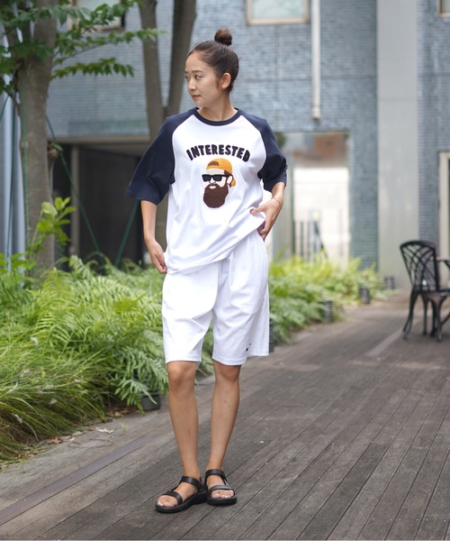 Champion（チャンピオン）の「【CHAMPION/チャンピオン】天竺ショートパンツ 　ＵＳＡコットン100％　ショーツ　サスティナブル　ワンポイントブランドロゴ刺繍（その他パンツ・メンズ・ホワイト/チャコールグレー/ブラック/ベージュ/ネイビー/杢グレー・MEDIUM/LARGE/X-LARGE/SMALL）」の19枚目の写真