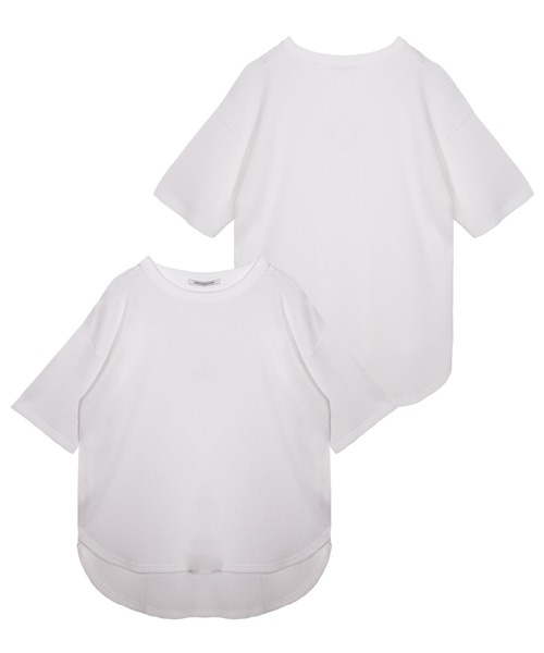 UNDERWRAPS(アンダーラップス)の「ワッフルラウンドT(M3)(Tシャツ/カットソー・レディース・ブラック/ベージュ/オートミール/ホワイト/グリーン・LARGE/MEDIUM)」の8枚目の写真