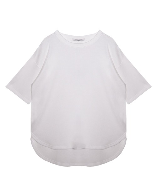 UNDERWRAPS(アンダーラップス)の「ワッフルラウンドT(M3)(Tシャツ/カットソー・レディース・ブラック/ベージュ/オートミール/ホワイト/グリーン・LARGE/MEDIUM)」の9枚目の写真
