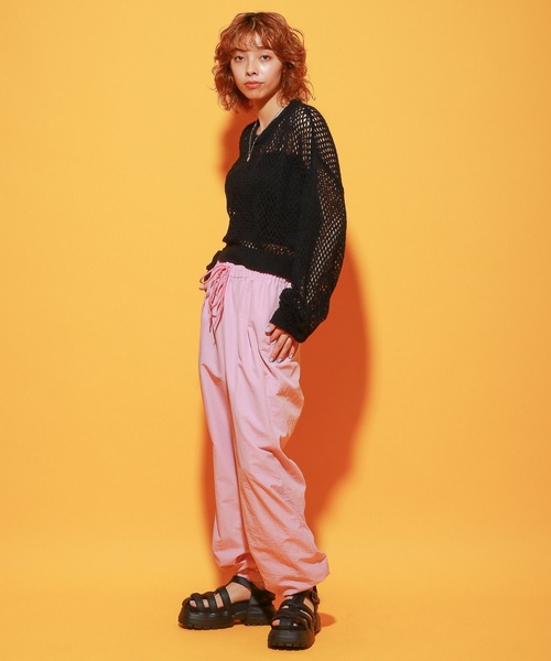 PBLIM（ページボーイリム）の「PAGEBOYLIM/スノーカーゴパンツ（その他パンツ・レディース・アイボリー/ライトピンク/カーキ/ブラック・FREE）」の6枚目の写真