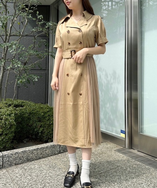 NOMAE（ノーマエ）の「サイドチュールトレンチワンピース（ワンピース