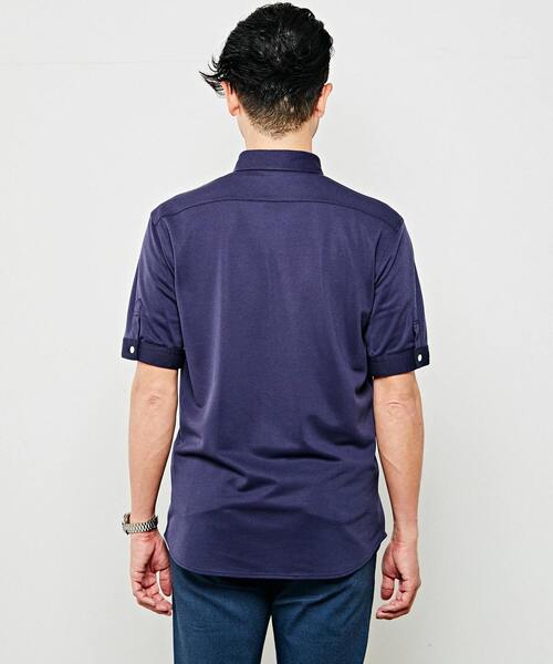 MEN'S MELROSE（メンズメルローズ）の「【WEB限定】リネンライクカノコボタンダウンカラーシャツ（シャツ/ブラウス・メンズ・ブルー/ピンク/ライラック/ネイビー・5/2/4/3）」の11枚目の写真