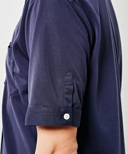MEN'S MELROSE（メンズメルローズ）の「【WEB限定】リネンライクカノコボタンダウンカラーシャツ（シャツ/ブラウス・メンズ・ブルー/ピンク/ライラック/ネイビー・5/2/4/3）」の15枚目の写真