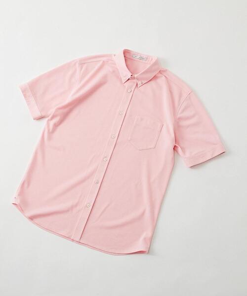 MEN'S MELROSE（メンズメルローズ）の「【WEB限定】リネンライクカノコボタンダウンカラーシャツ（シャツ/ブラウス・メンズ・ブルー/ピンク/ライラック/ネイビー・5/2/4/3）」の21枚目の写真