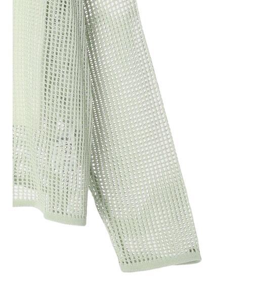 Green　Parks（グリーンパークス）の「SET2点 透かしカーデ+キャミソール（カーディガン/ボレロ・レディース・グリーン/ピンク・FREE）」の16枚目の写真