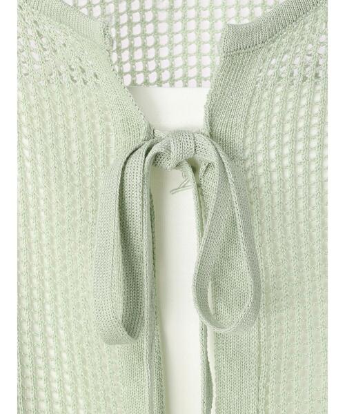 Green　Parks（グリーンパークス）の「SET2点 透かしカーデ+キャミソール（カーディガン/ボレロ・レディース・グリーン/ピンク・FREE）」の19枚目の写真