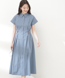 N.（N. Natural Beauty Basic） | ◆サイドボタンベルトシャツワンピース(ワンピース)